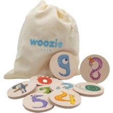 Daisy Store Canavar Rakamlar Eğitici ve Eğlenceli Ahşap Oyuncak - Hafıza ve Eşleştirme Oyunu