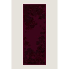 Maisa Lal Pamuk Ipek Şal 70*190 cm - Mürdüm