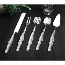 Roy King Eym002 Tüy 5'li Gümüş Servis Gereçleri