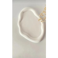 Alyora Taş Tozu Dekoratif Asimetrik Tepsi