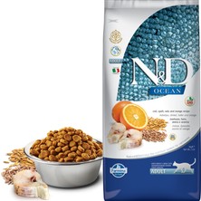 N&D Nd Ocean Morina & Portakallı Az Tahıllı Yetişkin Kedi Maması 5 Kg Balık Tatlı Lezzet