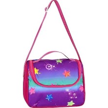 Daisy Store Ilkokul Anaokul Sırt Çantası Kız Çocuk Beslenme Çantalı Termos Özellikli Kalemlikli Ortopedik 3 Lü Set Kraliçe Su Geçirmez Okul Çantası Dijital Baskı Pembe Mor