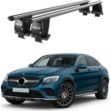 Today Auto Royal Mercedes Glc (X253) (2015-2020) Uyumlu Gri Ara Atkı Port Bagaj Tavan Barı