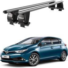 Today Auto Royal Toyota Auris (E210) Hatchback (2018 ve Sonrası) Uyumlu Gri Ara Atkı Port Bagaj Tavan Barı