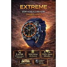 Goes Extreme Gps’li Akıllı Saat 100+ Spor Modu 3ATM Su Geçirmez Amoled Ekran 860MAH Pil