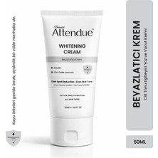 Beaute Attendue Arbutin ve Çinko Oksit İçeren Aydınlatıcı Yüz ve Vücut Kremi 50 ml – Tüm Cilt Tipleri, Koltuk Altı, Dirsek ve Genital Bölge İçin