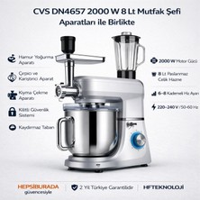Cvs 2000 W Mutfak Şefi 8 Lt. Paslanmaz Çelik Kase  + Dijital Hassas Mutfak Tartısı Hediye