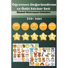 Hanelia Art Öğretmen Değerlendirme ve Ödül Sticker Seti | 350+ Adet | Ilkokul Motivasyon Etiketleri