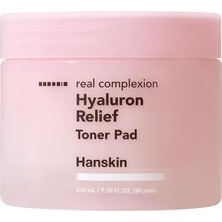 Daisy Store Hanskin Hyaluron Relief Toner Pad-Rahatlatıcı-Nemlendirici-Yatıştırıcı Toner Ped 210ML (60PCS)