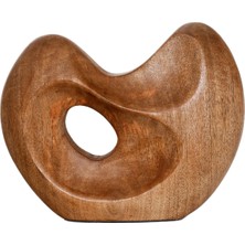 Yargıcı Soyut Formlu Mango Ağacı Obje(6x23x16 Cm)
