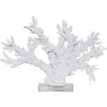 Yargıcı Mercan Formlu Akrilik Tabanlı Poliresin Obje(10x38x26 Cm)