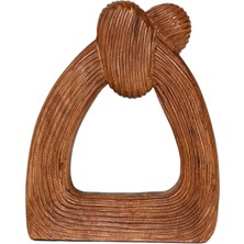 Yargıcı Soyut Formlu Mango Ağacı Obje(26x5x30 Cm)