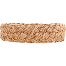 Yargıcı Muz Ağacı Yaprağı Yuvarlak Tepsi(45x12 Cm)