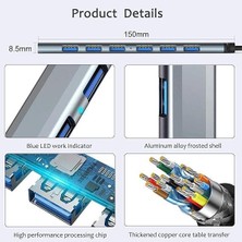 Daisy Store Çok Fonksiyonlu Pd USB Type C Çoğaltıcı Hub Çeşitleri Her Ihtiyacı Giderecek Çeşit Mevcuttur (Usb ve Type C Pd, USB Çoklayıcı 7 Li Hub-10)