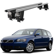 Today Auto Royal Volvo V50 (2008-2012) Uyumlu Gri Ara Atkı Port Bagaj Tavan Barı