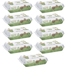 Baby Turco Yenidoğan Islak Havlu Mendil 540 Yaprak Kokusuz 9'lu Set Pratik Kapaklı