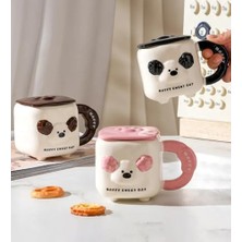 Daisy Store 3D Kabartma Köpek Figürlü Seramik Kupa