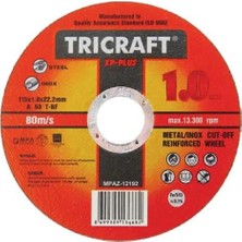 Daisy Store Tricraft Inox Metal Kesici Taş, 115 x 1.0 x 22 Mm, 25 Adet