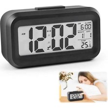 Marsilyan Dijital Işıklı Alarmlı Çalışma Masası Ekran Pilli Çalar Saat