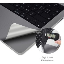 Daisy Store Pro 15 Inç Bar Id Uyumlu Trackpad Koruyucu A1707 A1990 Mat Ultra Ince Çizilme Önleyici Gri