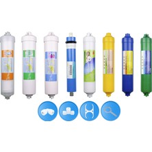 Arvepa Su Arıtma Cihazı Membranlı Inline 8'li Filtre Set