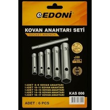 Daisy Store Kovan Anahtar Seti, 6 Parça, Ergonomik El Tutamağı, Dayanıklı Çelik Malzeme, 8-17 mm Arası Kovan Anahtarları, Endüstriyel Kullanıma Uygun, Kompakt, Ekonomik, Onarım Bakım Takım Seti