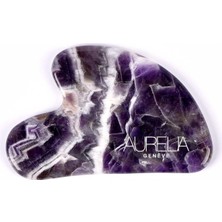 Aurelia Amethyst Gua Sha Crystal -  Heart -  Gua Sha Taşı - Ametist