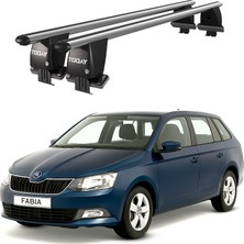 Today Auto Royal Skoda Fabia Wagon (2015 ve Sornası) Uyumlu Gri Ara Atkı Port Bagaj Tavan Barı