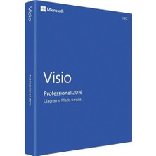 Microsoft Visio Professional 2016 Dijital Lisans Bireysel-Kurumsal Şablon Seti ile Kolay Kullanım