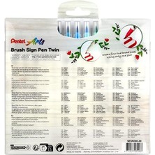 Daisy Store Brush Sing Pen Çift Taraflı Fırça Uçlu Kalem