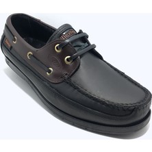 Dexter Erkek Siyah Deri Ayakkabı Düz Taban Hakiki Deri Rahat ve Hafif Tasarım