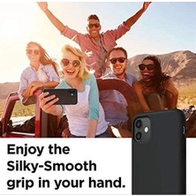 Daisy Store 12 / 12 Pro ile Uyumlu Içi Kadife Yapıya Sahip Dışı Mat Lansman Silikon Kılıf Şok Emici Full Kasa Koruma Sağlayan Kılıf