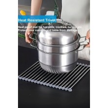 Daisy Store Life Katlanabilir Evye Üstü Paslanmaz Çelik Sebze Meyve Bulaşık Kurutucu MIT1155