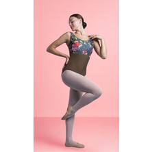 Deepin Store Grenlove Çift Renkli Baskılı Likra Bale Mayosu