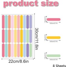 Daisy Store Duvar Çıkartmaları, Çocuklar Için 8'li Set Dıy Ev Dekorasyonu, Çıkarılabilir Renkli Çıkartmalar, Bebek Odası, Yatak Odası, Oturma Odası, Oyun Odası Için (Konfeti)