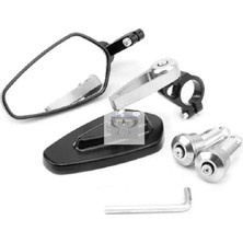 Moto Ulusoy Cf Moto Clx Nk mt Gidon Aynası Gri Köşeli Cafe Racer Naked Bobber