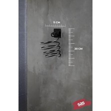Daisy Store Yapışkanlı Saç Kurutmalık Siyah, Sihirli Yapışkanlı Siyah Saç Kurutma Makine Askısı Y-01