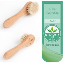 Daisy Store Doğal At Kılı Yüz Fırçası (Taşıma Kesesi ile Birlikte Gönderilir.)