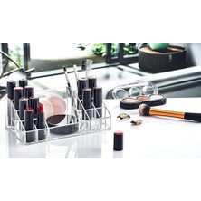 Daisy Store Deconox Klasik Makyaj Organizatörü, 16 Gözlü Makyaj Malzemesi Düzenleyici.