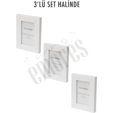 Daisy Store Ahşap Resim Çerçevesi 3'lü Set Halinde 5 x 7.6 cm Boyutunda