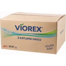 viorex Z Katlama Kağıt Havlu 12X200 Adet Profesyonel Seri Endüstriyel Kullanım