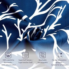 Daisy Store Düz Pamuk Nevresim Setleri, Lacivert, Çift Kişilik