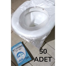 Katilus Tek Kullanımlık Hijyenik Poşetli Klozet Kapağı Poşeti 50 Adet