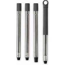 Fine Clean 4 Parça Portatif Özel Sap Set Tüm Marka Model Pas Paslara Uyumlu Çek Pas Mop Fırçası Sopası (110 Cm)