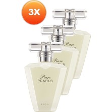 Avon Rare Pearls Kadın Parfüm EDP 50 ml Üçlü Set Cazibe ve Gizemle Dolu Hediyelik