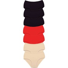 Pileli Store 7 Adet Tutku Kadın Yüksek Bel Bato Kalın Lastik Külot S11