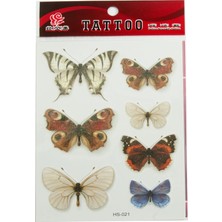 Pileli Store Kelebek Tattoo Dövme Sticker