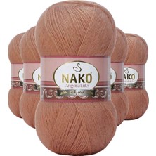 Pileli Store 5 Adet Angora Lüks El Örgü Ipi  12895