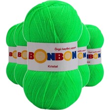 Pileli Store 5 Adet Kristal El Örgü Lif Ipi Fıstık Yeşili 98395