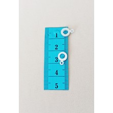 Pileli Store Oya Abiye Bileklik Kolye Pleksi Metalik Plastik Pul Gümüş Renk 24 Gram 210 Adet - BNC570